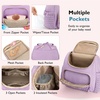 image:imagemommore Diaper Bag Backpack Stylish Mini Baby Bag with Changing Pad  Insulated Pockets amp Stroller Straps Small Diaper Backpack Compact Maternity Bag for Baby Essentials Hospital amp Daily WorkPurple