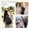 image:imagemommore Diaper Bag Backpack Stylish Mini Baby Bag with Changing Pad  Insulated Pockets amp Stroller Straps Small Diaper Backpack Compact Maternity Bag for Baby Essentials Hospital amp Daily WorkCoffee