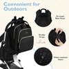 image:imagemommore Diaper Bag Backpack Stylish Mini Baby Bag with Changing Pad  Insulated Pockets amp Stroller Straps Small Diaper Backpack Compact Maternity Bag for Baby Essentials Hospital amp Daily WorkCoffee27l