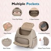 image:imagemommore Diaper Bag Backpack Stylish Mini Baby Bag with Changing Pad  Insulated Pockets amp Stroller Straps Small Diaper Backpack Compact Maternity Bag for Baby Essentials Hospital amp Daily WorkBrown Taupe