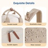 image:imagemommore Diaper Bag Backpack Travel Baby Bag with Changing Pad for Mom Dad  Insulated Pockets Luggage amp Stroller Straps Large Maternity Bag for Newborn Baby Essentials Hospital amp Work Beige2coffe Brown