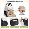 image:imagemommore Diaper Bag Backpack Travel Baby Bag with Changing Pad for Mom Dad  Insulated Pockets Luggage amp Stroller Straps Large Maternity Bag for Newborn Baby Essentials Hospital amp Work Beige1beige
