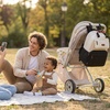 image:imagemommore Diaper Bag Backpack Travel Baby Bag with Changing Pad for Mom Dad  Insulated Pockets Luggage amp Stroller Straps Large Maternity Bag for Newborn Baby Essentials Hospital amp Work Beige1blackbeige