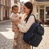 image:imagemommore Diaper Bag Backpack Travel Baby Bag with Changing Pad for Mom Dad  Insulated Pockets Luggage amp Stroller Straps Large Maternity Bag for Newborn Baby Essentials Hospital amp Work Beige1black