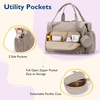 image:imagemommore Diaper Bag Tote Large Travel Baby Bag with Pacifier Case  Portable Changing Pad Insulated Pocket amp Stroller Strap Baby Essentials Maternity Bag  Hospital Bag for Labor DeliveryBlack