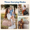 image:imagemommore Diaper Bag Tote Large Travel Baby Bag with Pacifier Case  Portable Changing Pad Insulated Pocket amp Stroller Strap Baby Essentials Maternity Bag  Hospital Bag for Labor DeliveryCoffee