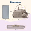 image:imagemommore Diaper Bag Tote Large Travel Baby Bag with Pacifier Case  Portable Changing Pad Insulated Pocket amp Stroller Strap Baby Essentials Maternity Bag  Hospital Bag for Labor DeliveryLight Beige