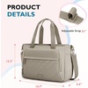image:imagemommore Diaper Bag Tote Small Baby Bag with Insulated Pockets Lightweight Mommy Tote with Stroller Straps Nurse Gym TravelBgrey