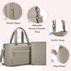 image:imagemommore Diaper Bag Tote Small Baby Bag with Insulated Pockets Lightweight Mommy Tote with Stroller Straps Nurse Gym TravelBgrey
