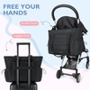 image:imagemommore Diaper Bag Tote with Stroller Organizer Puffy Travel Baby Tote  3 PCS Large Capacity Maternity Bag with Changing Pad Hospital Bag for Labor and Delivery Mom amp Dad Newborn EssentialsBlack