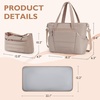 image:imagemommore Diaper Bag Tote with Stroller Organizer Puffy Travel Baby Tote  3 PCS Large Capacity Maternity Bag with Changing Pad Hospital Bag for Labor and Delivery Mom amp Dad Newborn EssentialsKhaki