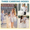 image:imagemommore Diaper Bag Tote with Stroller Organizer Puffy Travel Baby Tote  3 PCS Large Capacity Maternity Bag with Changing Pad Hospital Bag for Labor and Delivery Mom amp Dad Newborn EssentialsBeige