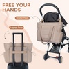 image:imagemommore Diaper Bag Tote with Stroller Organizer Puffy Travel Baby Tote  3 PCS Large Capacity Maternity Bag with Changing Pad Hospital Bag for Labor and Delivery Mom amp Dad Newborn EssentialsKhaki