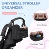 image:imagemommore Diaper Bag Tote with Stroller Organizer Puffy Travel Baby Tote  3 PCS Large Capacity Maternity Bag with Changing Pad Hospital Bag for Labor and Delivery Mom amp Dad Newborn EssentialsBlack
