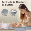 image:imagemommore Portable Changing Pad for Newborn Expandable Diaper Changing Pad with Wipes Pockets Water Resistance Baby Changing Pad for Travel Shopping Shower GiftsExtendedBlack