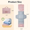 image:imagemommore Portable Changing Pad for Newborn Expandable Diaper Changing Pad with Wipes Pockets Water Resistance Baby Changing Pad for Travel Shopping Shower GiftsExtendedBlack