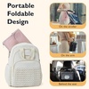 image:imagemommore Portable Changing Pad for Newborn Expandable Diaper Changing Pad with Wipes Pockets Water Resistance Baby Changing Pad for Travel Shopping Shower GiftsExtendedBlack