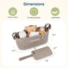 image:imagemommore Universal Stroller Organizer with Insulated Cup Holders  NonSlip Stroller Caddy Baby Essentials with Detachable Phone Bag Fits for Uppababy Baby Jogger Britax StrollersPink
