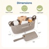 image:imagemommore Universal Stroller Organizer with Insulated Cup Holders  NonSlip Stroller Caddy Baby Essentials with Detachable Phone Bag Fits for Uppababy Baby Jogger Britax StrollersLight Cafe