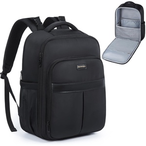 image:imagemommore Diaper Bag Backpack Large Baby Bag 37L with 156 Laptop Sleeve Mom Bags with Insulated Pockets Changing Pad Stroller Straps Travel WorkSolid Black