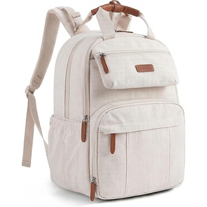 image:imagemommore Diaper Bag Backpack Travel Baby Bag with Changing Pad for Mom Dad  Insulated Pockets Luggage amp Stroller Straps Large Maternity Bag for Newborn Baby Essentials Hospital amp Work Beige1beige