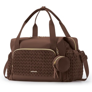 image:imagemommore Diaper Bag Tote Large Travel Baby Bag with Pacifier Case  Portable Changing Pad Insulated Pocket amp Stroller Strap Baby Essentials Maternity Bag  Hospital Bag for Labor DeliveryCoffee
