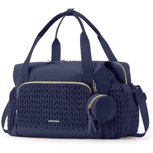 image:imagemommore Diaper Bag Tote Large Travel Baby Bag with Pacifier Case  Portable Changing Pad Insulated Pocket amp Stroller Strap Baby Essentials Maternity Bag  Hospital Bag for Labor DeliveryNavy Blue