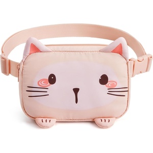 image:imageCute Fanny Pack for Girls Little Girls Kids Crossbody Purse Age 612  Adjustable Girls Belt Bag Ages 412 Birthday Gifts for 412 Year Old Girls Cute Unicorn Heart Horse and Butterfly PrintsCat Pattern Print