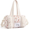 image:imageMommore Puffy Ballet Dance Bag for Girls 610 with Makeup Bag Beige CherryBeige Cherry