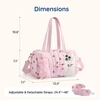 image:imageMommore Puffy Ballet Dance Bag for Girls 610 with Makeup Bag Beige CherryPink Strawberry