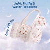 image:imageMommore Puffy Ballet Dance Bag for Girls 610 with Makeup Bag Beige CherryPink Strawberry